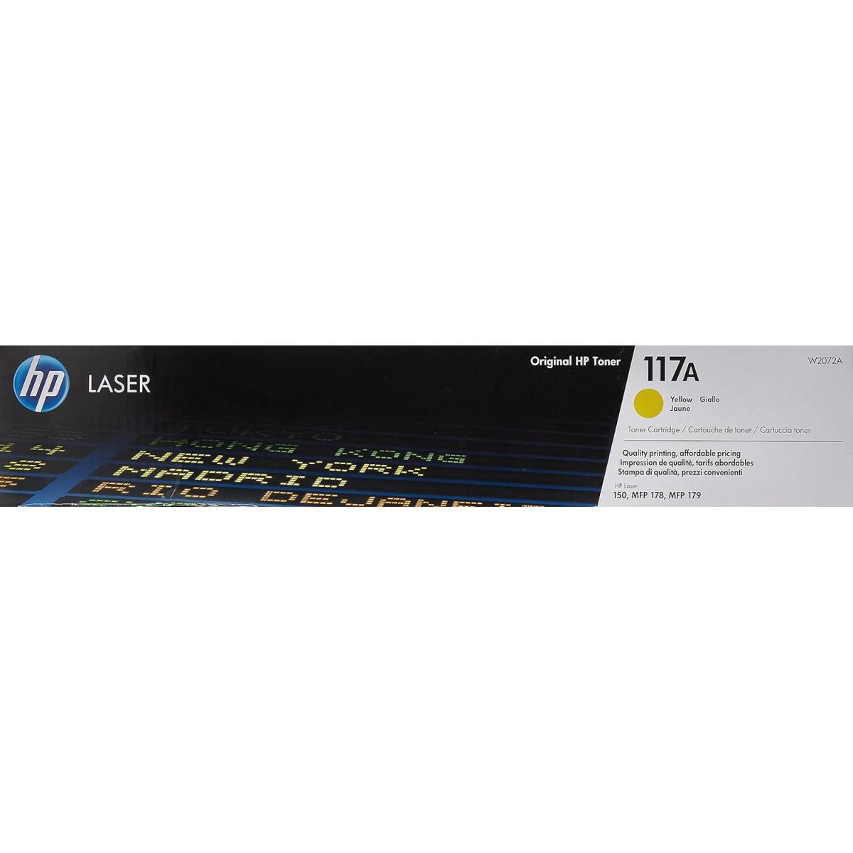 HP 117A Original Laserjet Toner Cartridge, Yellow