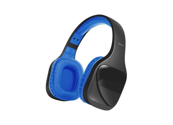 Promate Nova Bluetooth Headphones, On-Ear Wireless Noise Isolation Headset, Blue color