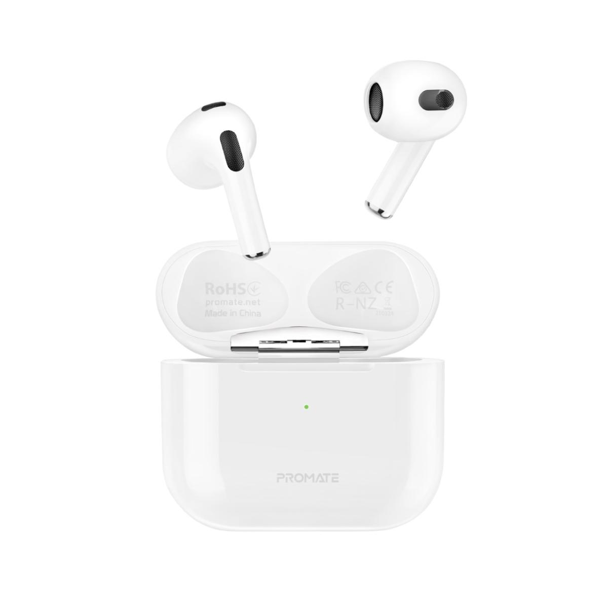 Promate FreePods-2 True Wireless Earbuds In-Ear, 25H Playback Time, Intelligent Touch Controls