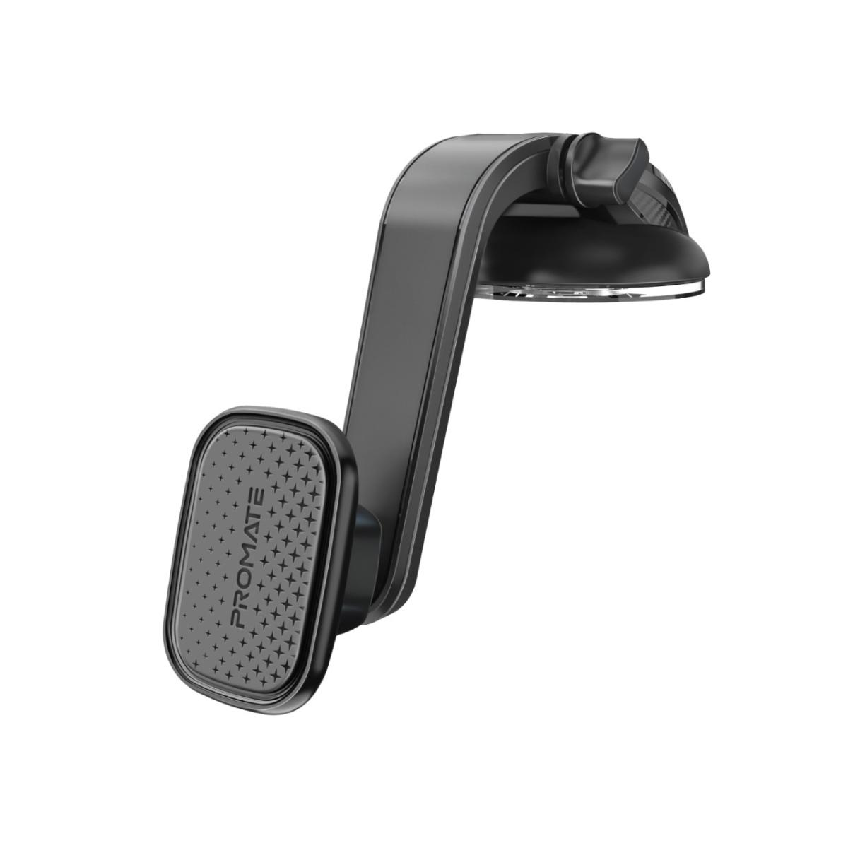 Promate MagMount-XL Magnetic Car Phone Holder Premium 360-Degree Rotatable Dashboard with Anti-Slip Grip