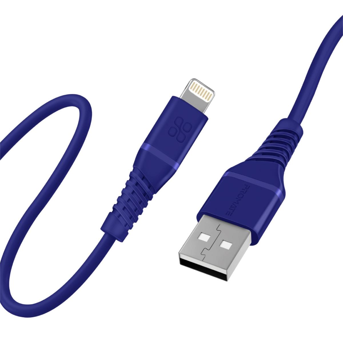 Promate PowerLine-Ai120 USB-A to Lightning Cable,Apple MFi Certified Super-Fast ,120 cm