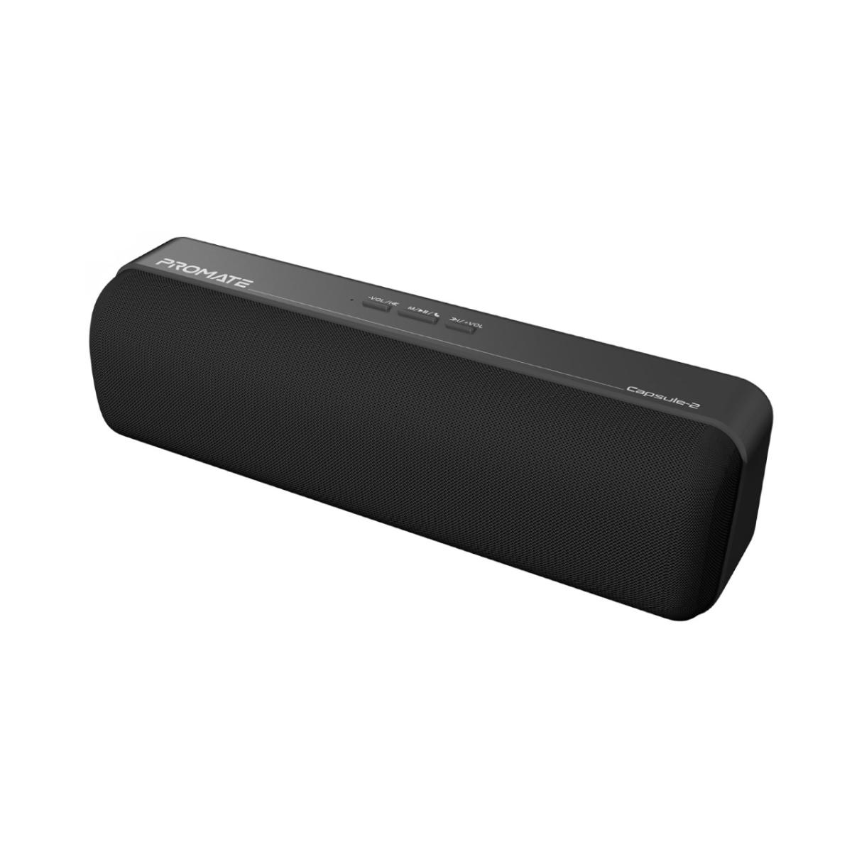 Promate Capsule-2 Bluetooth Speaker, 6W with Exceptional HD Sound Quality, Long Playtime