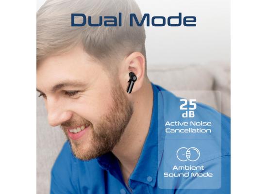 Promate ProPods True Wireless Earphones, in-Ear Active Noise Cancelling with Intelligent Touch 