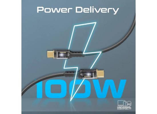 Promate LucidLine-CC120 Fastest 100W USB-C, 1.2m 