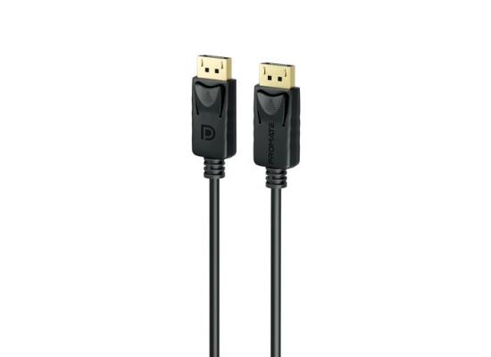 Promate DPLink-200 DisplayPort Cable, Ultra HD 8K@60Hz Video Display Cord with 32.4Gbps Bandwidth, 2m Super Slim Cable