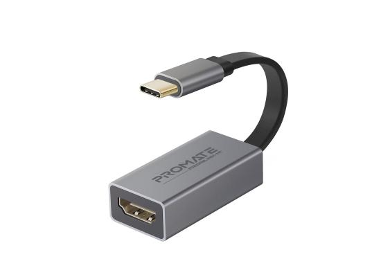 Promate MediaLink-H1 High Definition USB-C to HDMI Adapter 4K Video Support, Compact Design