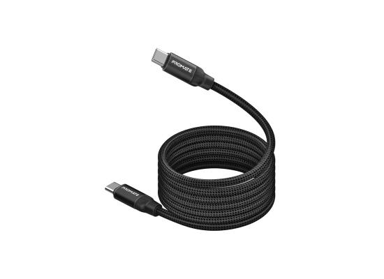 Promate Springy - 60W Power Delivery Self-Organizing Magnetic USB-C Cable 120cm 
