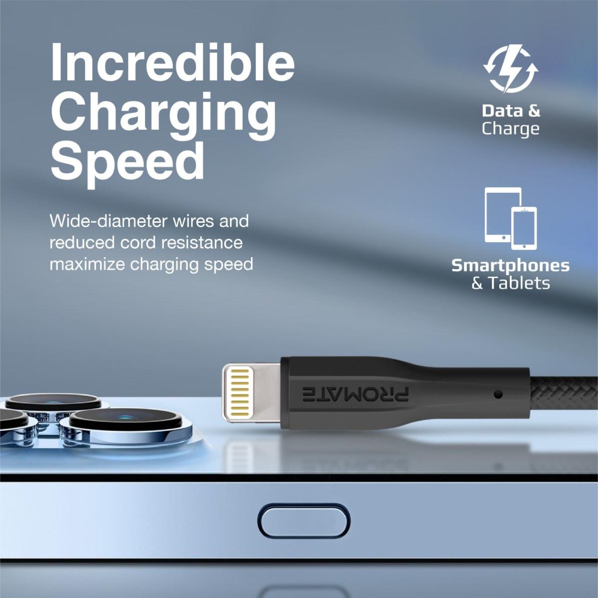 Promate xCord-Ai Super-Flexible USB to Lightning Connector Cable