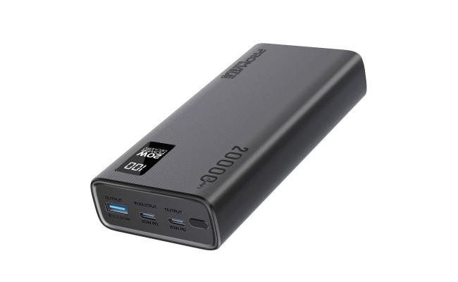 Promate Bolt-20PD, Power Bank 20000mAh, Ultra-Slim Portable Charger, 20W