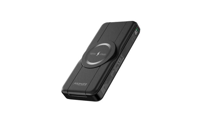 Promate PowerPack-Fold - 5-in-1 Foldable MagSafe Compatible Wireless Charging Power Bank