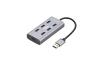 Promate ezHub-7 7 in 1 Aluminium Alloy Powered USB Hub 7 USB 3.0 Ports USB-C Adaptor 5Gbps Transfer Rate Data & Charge