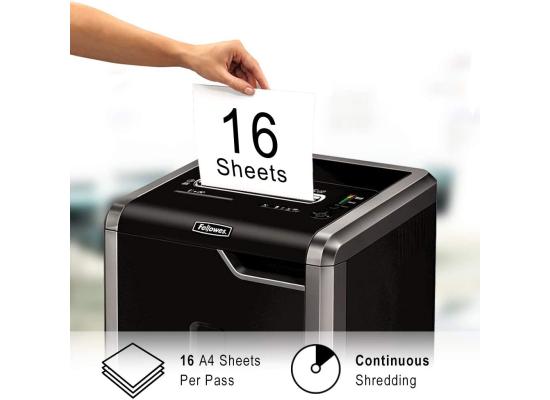 Fellowes Powershred 225MI Shredder Micro Cut, Shreds 16 sheets