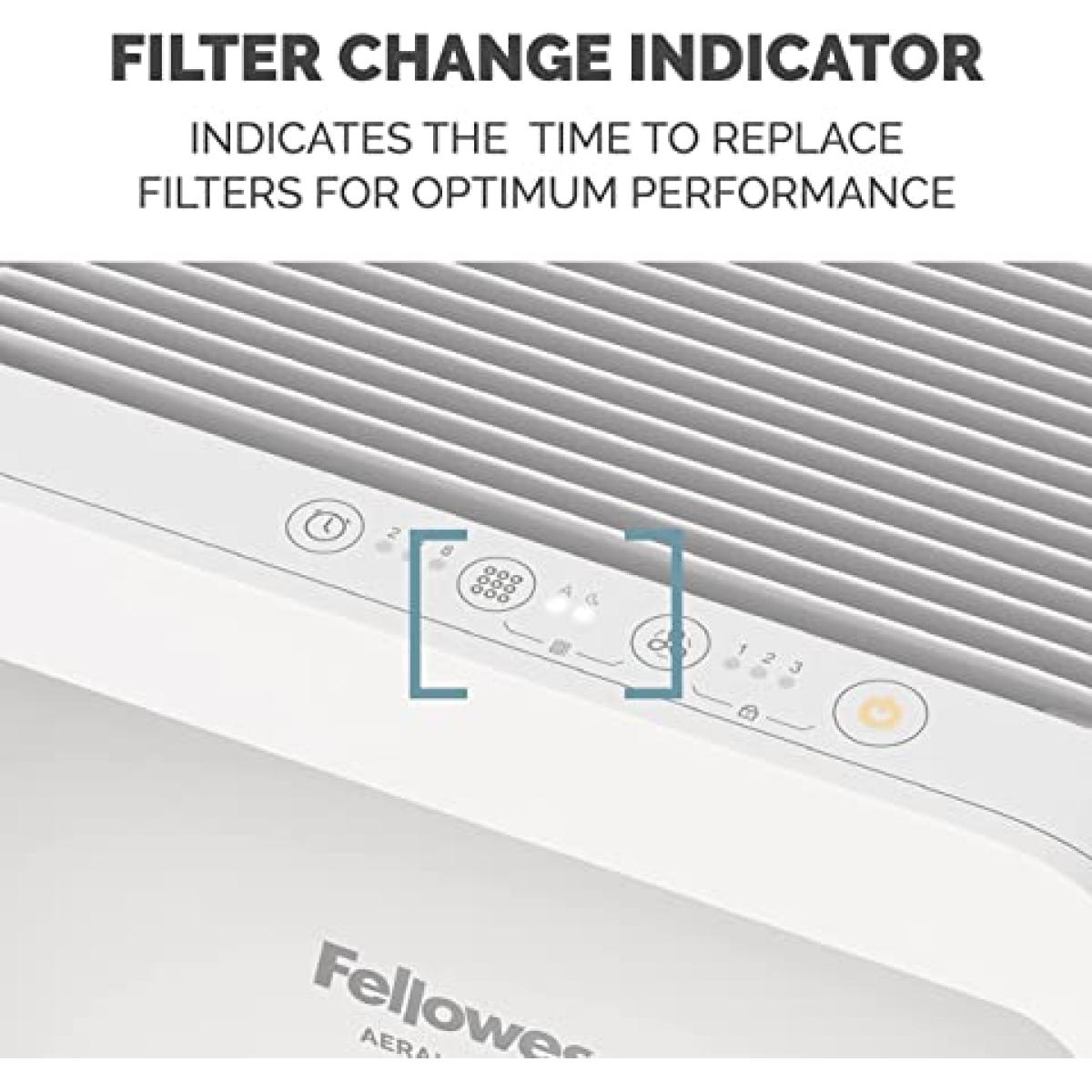 Fellowes AeraMax SE 3-Speed Large Room Air Purifier with True HEPA Air Filter