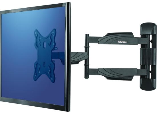 Fellowes Full Motion TV Wall Mount Full 360 Rotation Support Monitor up to 55”/77 lbs 