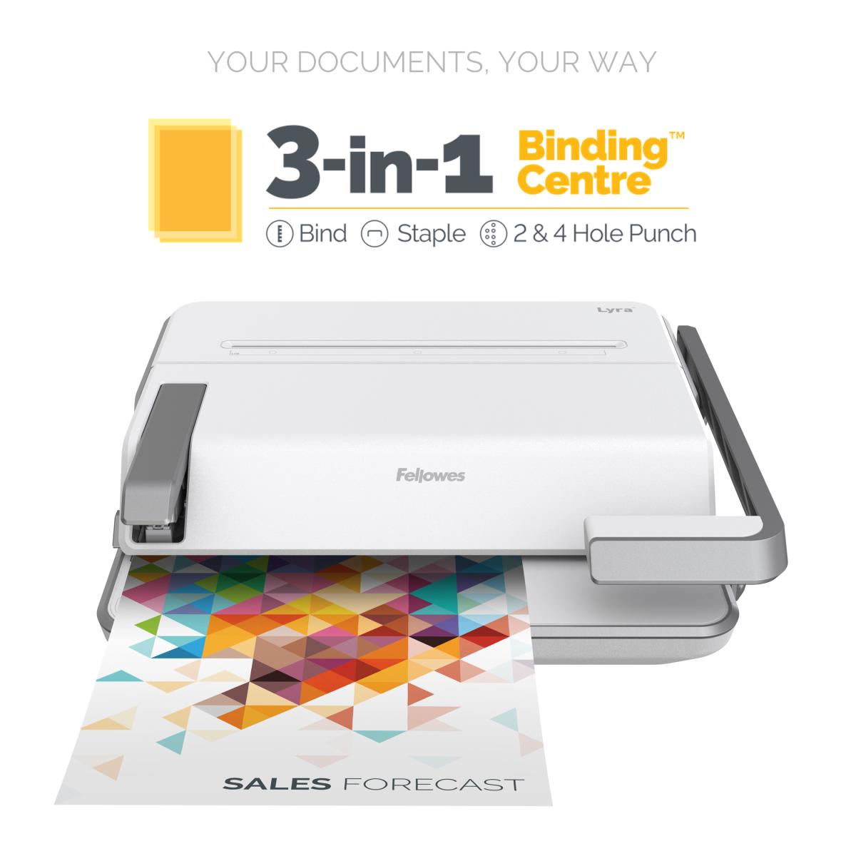 Fellowes Lyra 3 In 1 Binding Centre