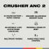 Skullcandy Crusher ANC 2 True Wireless Over Ear - Headphone / Bone - Orange Glow