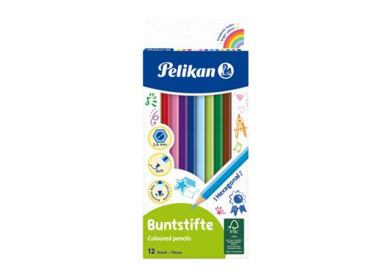 Pelikan Coloured Pencils Hexagonal 12pcs  