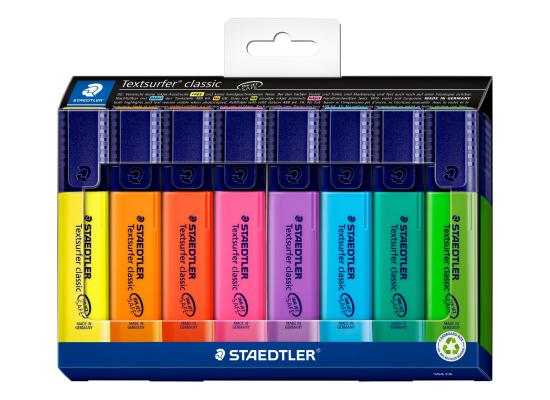 Staedtler Textsurfer Classic 364 Highlighter, Set of 8