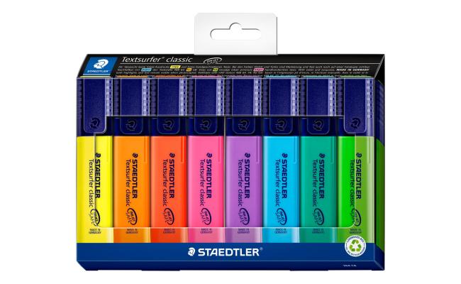 Staedtler Textsurfer Classic 364 Highlighter, Set of 8