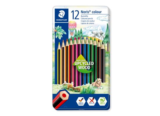 Staedtler Metal case Pencils colors pack of 12