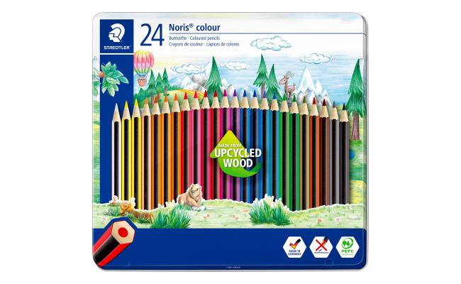 Staedtler Metal case Pencils colors pack of 24