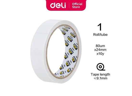 Deli Double-Sided Tape 24mm 10Y