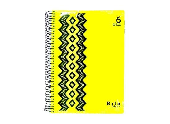 Bassile PolyPro 6 Subject Spiral Notebook