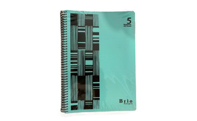 Bassile PolyPro 5 Subject Spiral Notebook