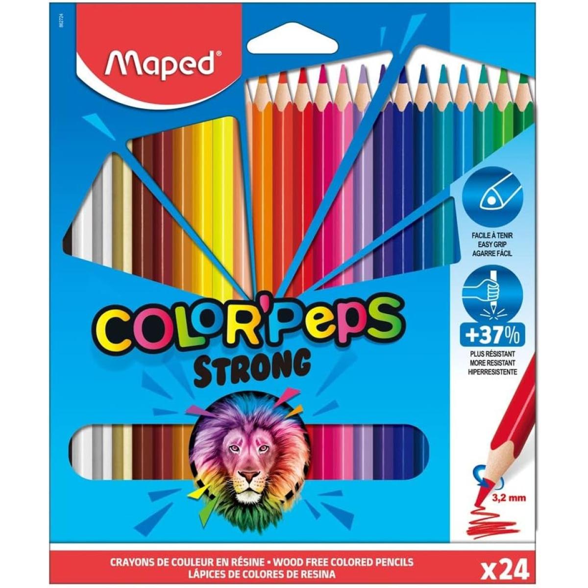 Maped Jumbo Strong Color'Peps Colouring Pencils - 24