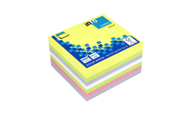 Info Sticky Notes 3*3 5 colors 400 sheets