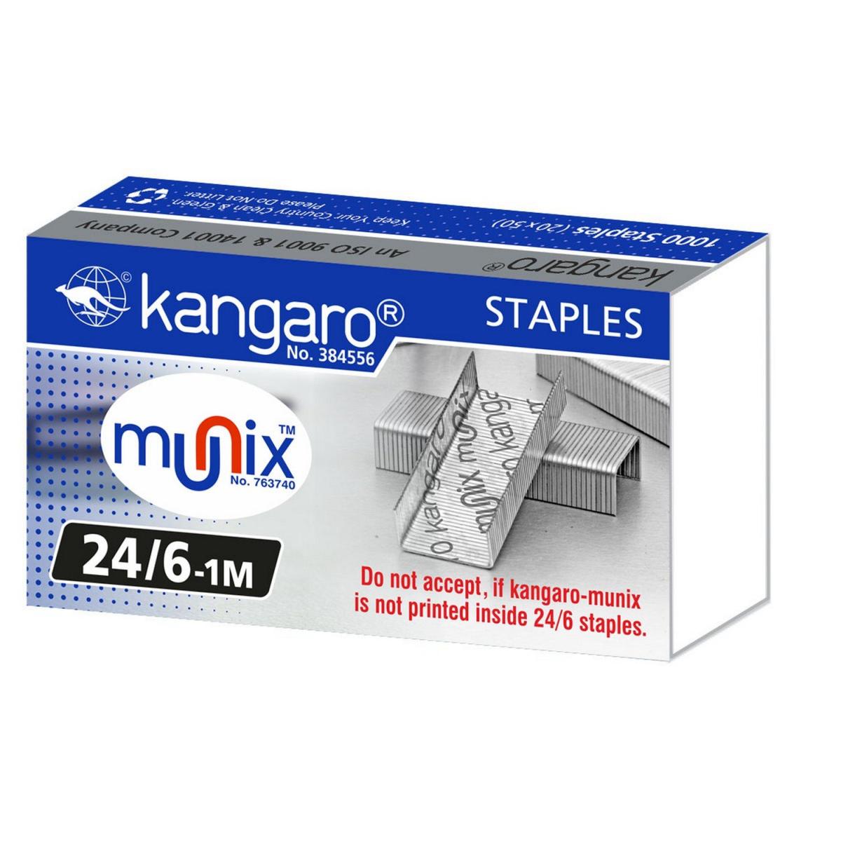 Kangaro Staple Pins 24/6-1m Pack of 1000