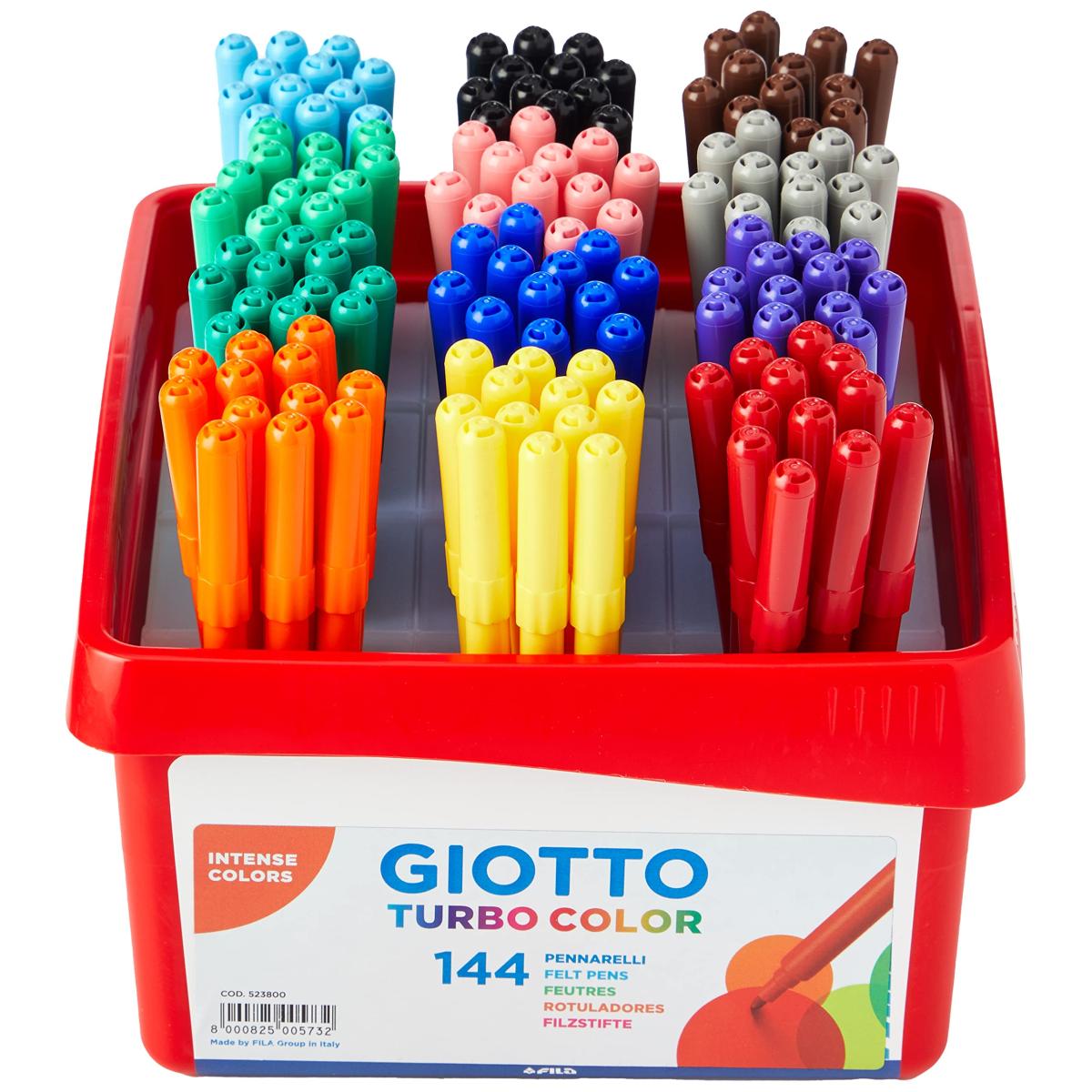 Giotto Turbo Maxi Broad Tip Pens, Colouring Pens & Pe