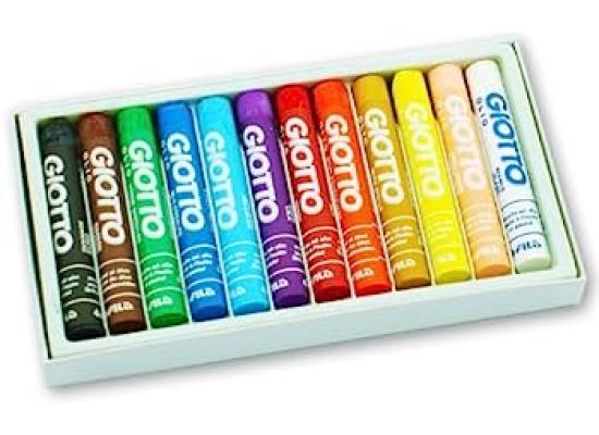 GIOTTO Oil Pastel Fine 9mm, Pack of 12