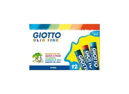 GIOTTO Oil Pastel Fine 9mm, Pack of 12