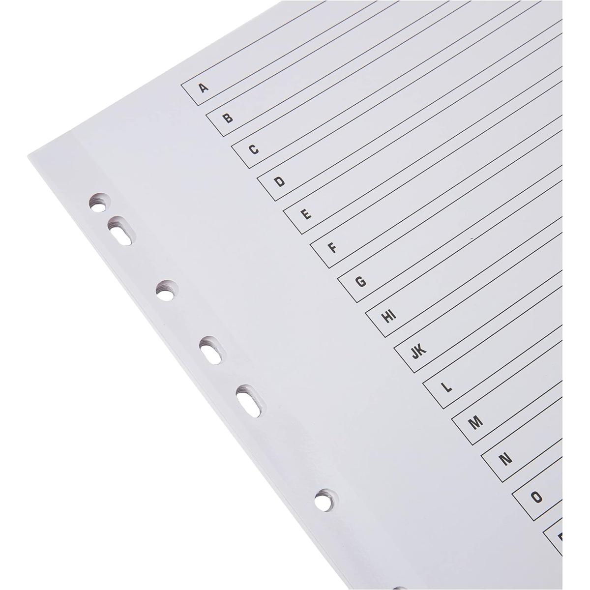 A-Z Paper Dividers