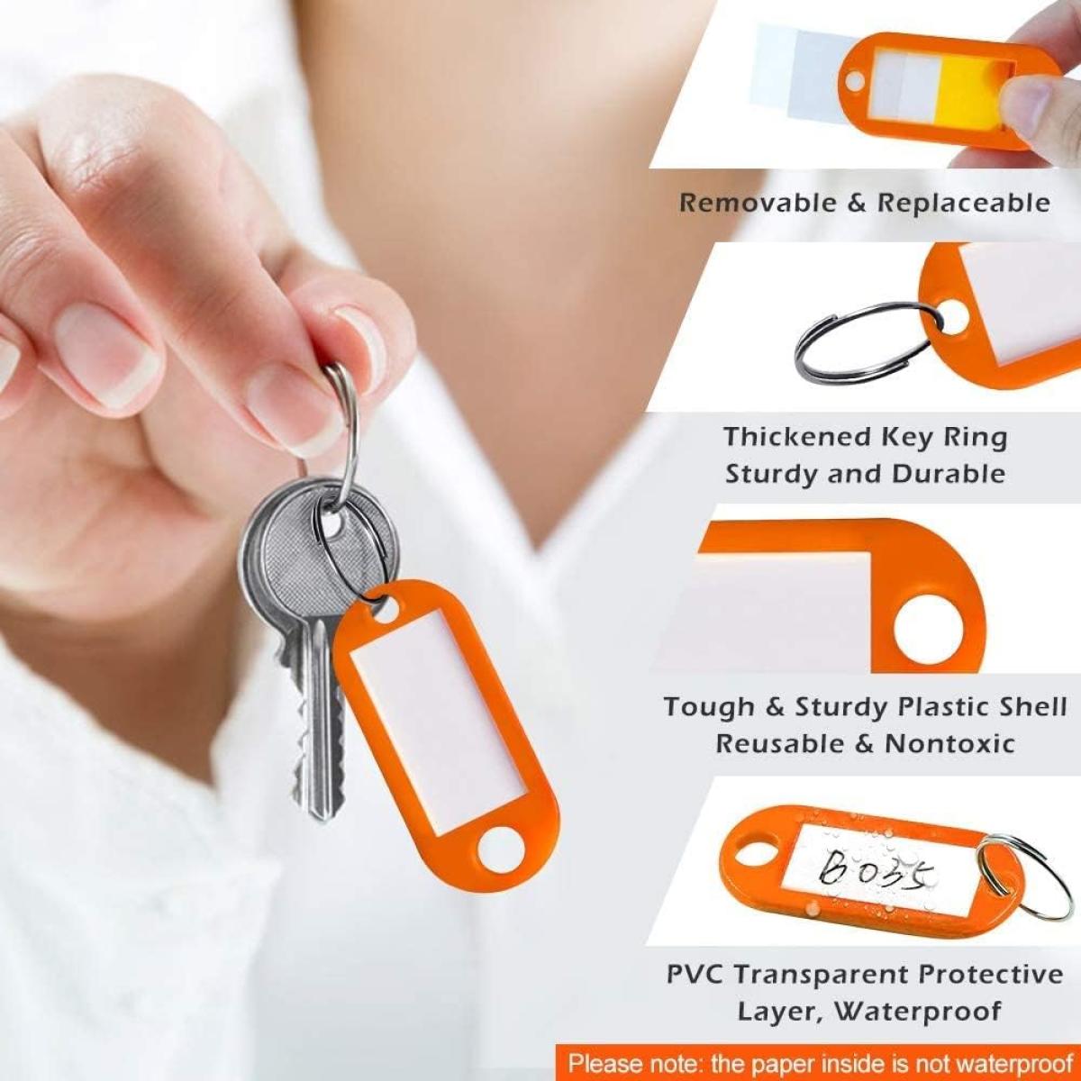 Key Rings with Name Plate Pack of 50