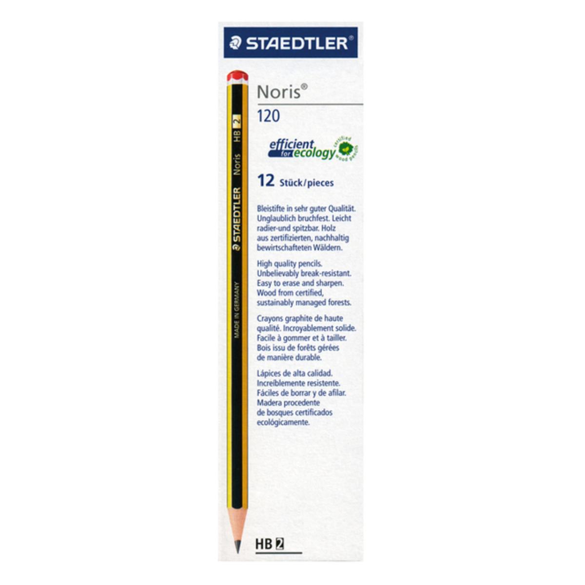 Staedtler Noris Pencil Without Eraser, Pack of 12