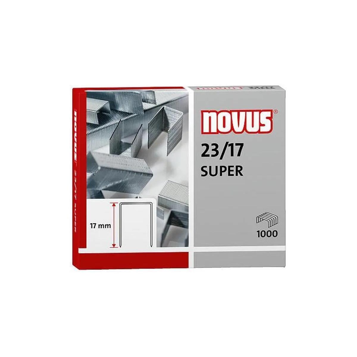 Novus 23/17 Super Staples - Pack of 1000