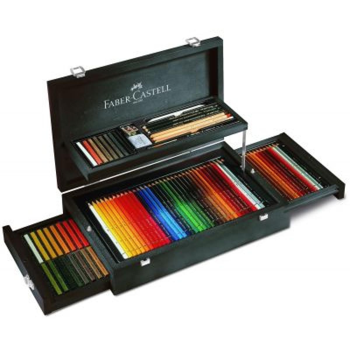 Faber Castell Art And Graphic Collection Mahogany Vaneer Case