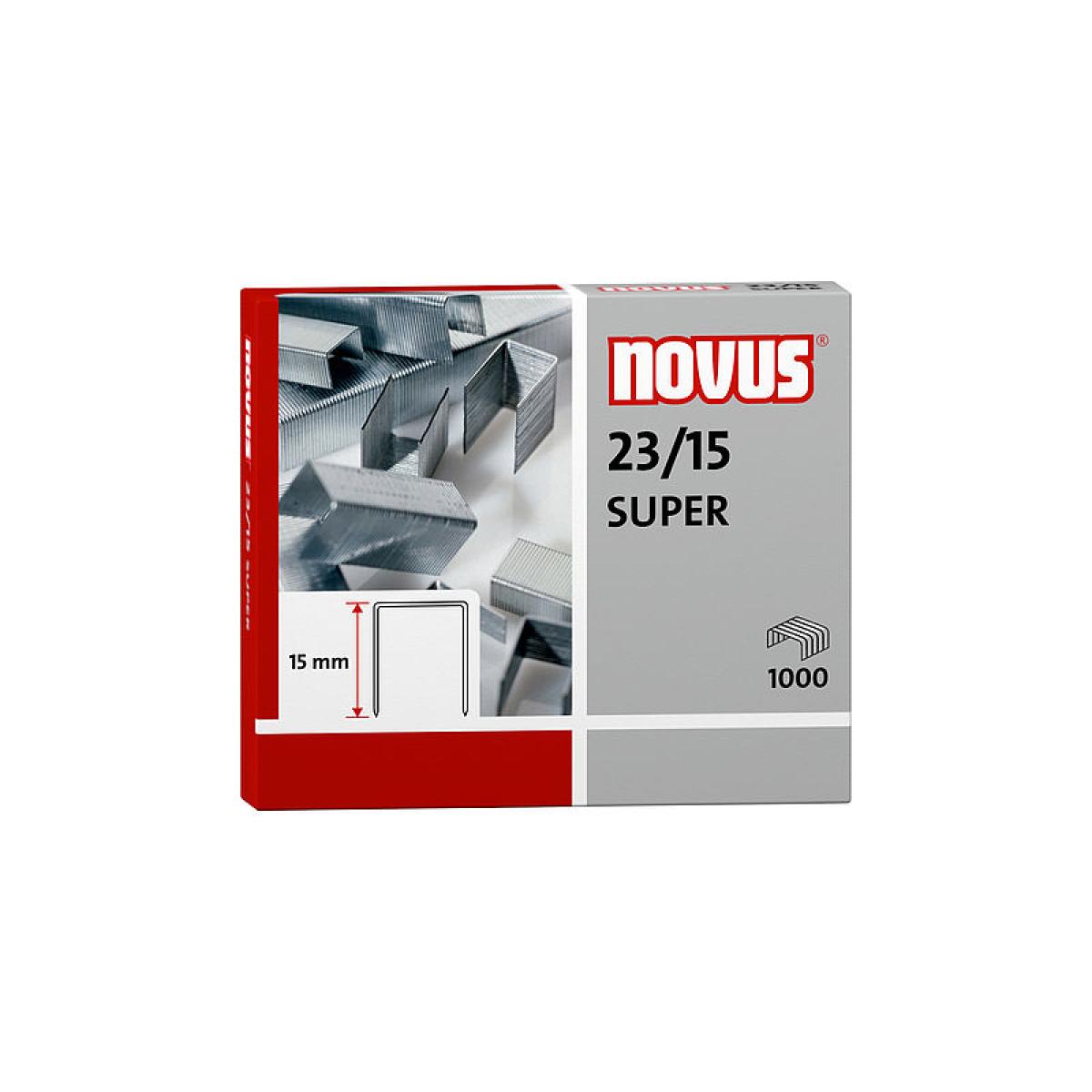 Novus 23/15 Super Staples - Pack of 1000