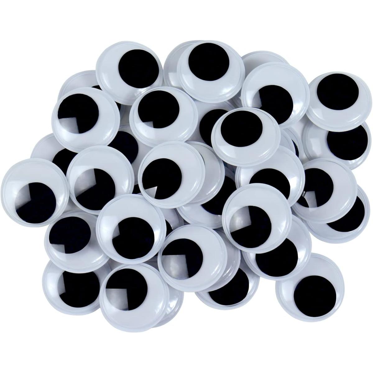 Wiggle Googly Eyes, Self Adhesive, Medium Size 20 Pieces