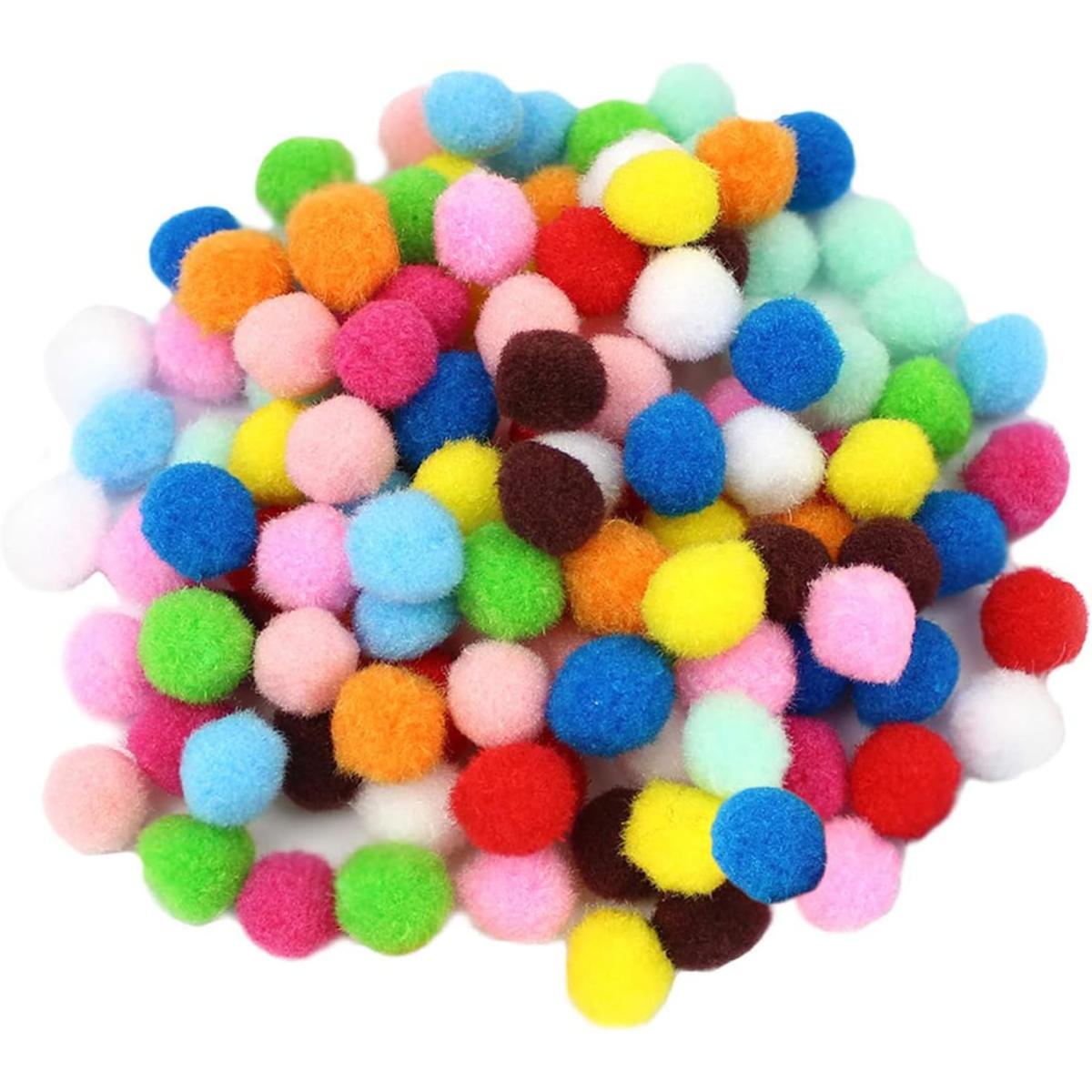 Fluffy PomPom Balls Multi colors