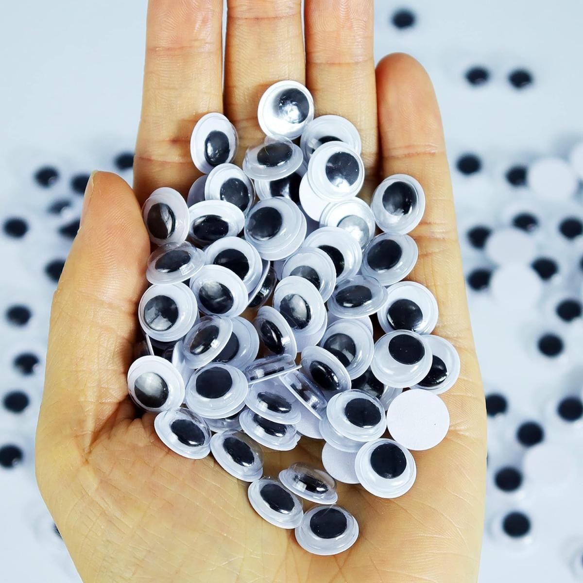 Wiggle Googly Eyes, Self Adhesive, Medium Size 20 Pieces