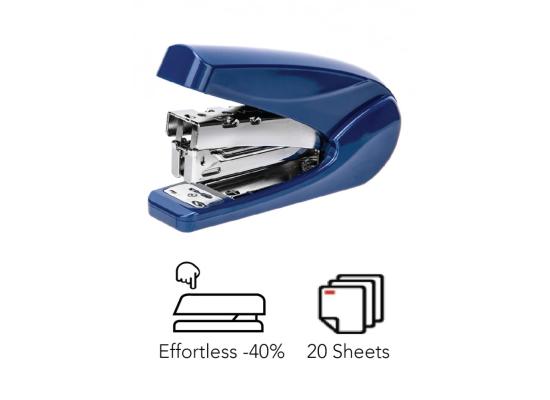 Deli Effortless Stapler 0421, 20 Sheets Capacity, Blue