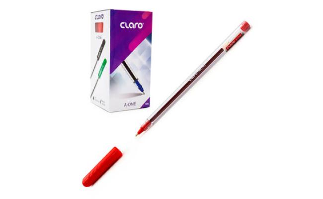 Claro A-One Pens Pack of 50, Red