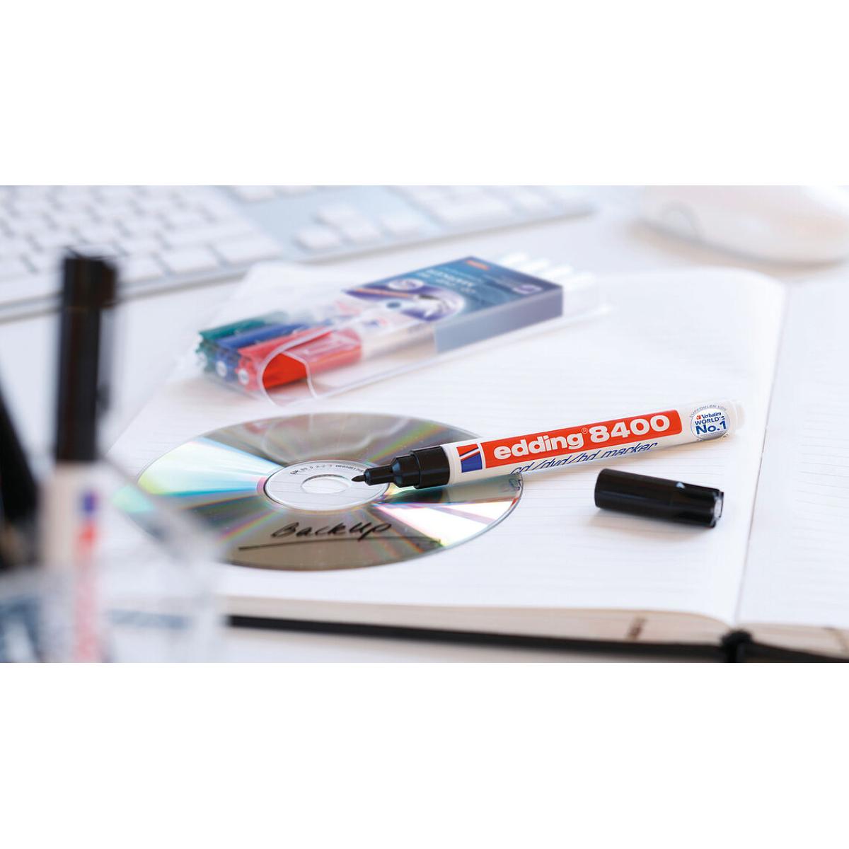 Edding 8400 CD/DVD Marker Black