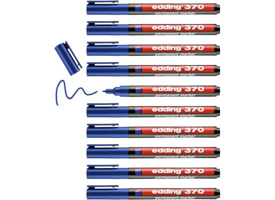 Edding 370 Permanent Marker - For Fine Marking Blue