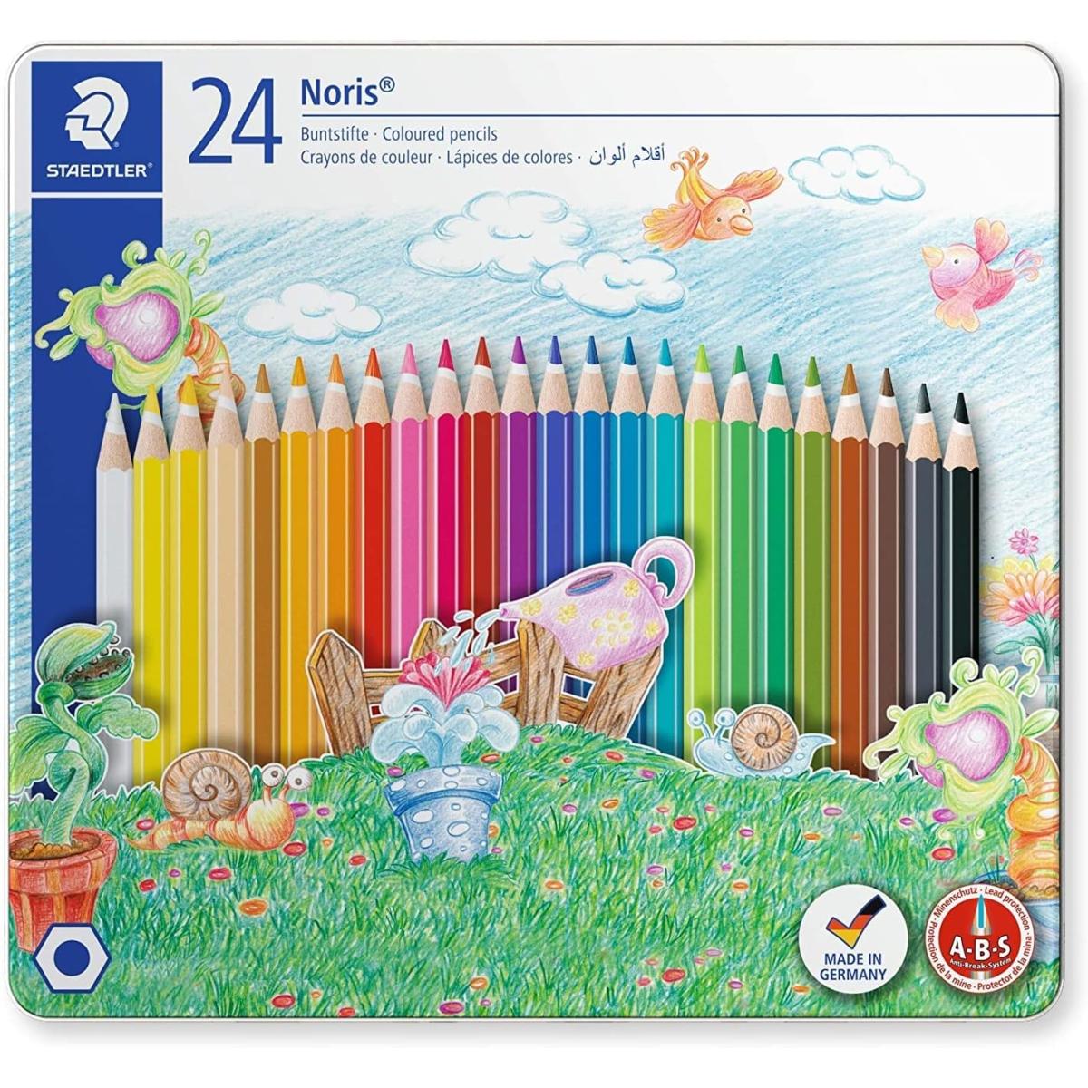 Staedtler Noris Club Colouring Pencils - Multi Colours Pack of 24