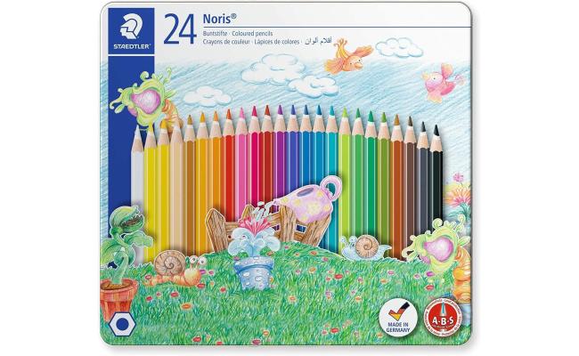 Staedtler Noris Club Colouring Pencils - Multi Colours Pack of 24