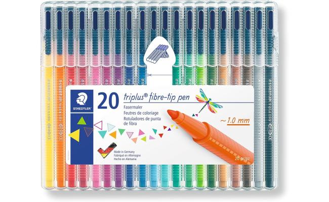 Staedtler Triplus Colour Fibre-Tip Pens Pack of 20